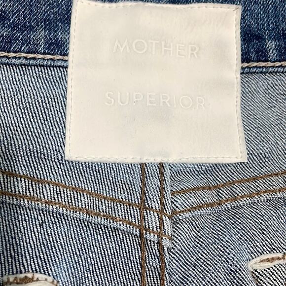 Mother Superior Distressed Cropped Jeans The Tomcat Size 26 New - Picture 8 of 11